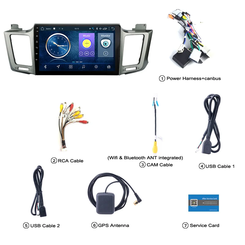 Android 10 дюймов 8 1 автомобильный видеопроигрыватель для Toyota RAV4 2012 2018 dvd