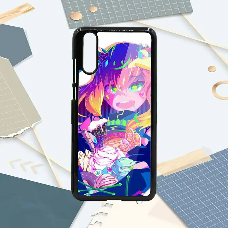 

Neon Oni Girl Anime Phone Case PC For Samsung galaxy S note 8 9 20 10 e lite2019 plus pro ultra