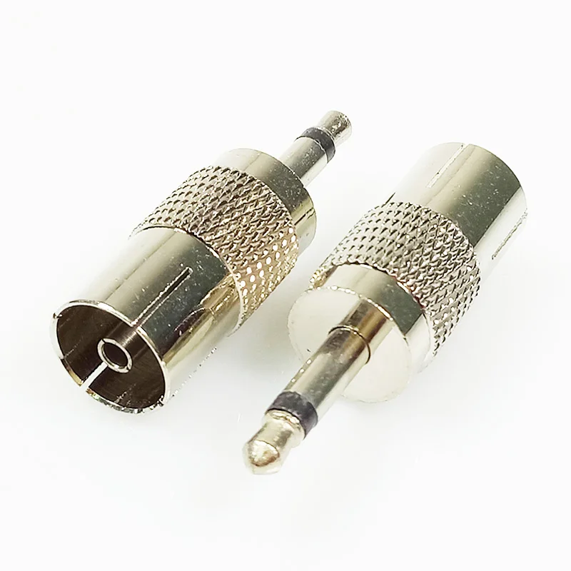 10 шт./лот 3 5 мм моно разъем для ТВ гнездо Металлический никелированный