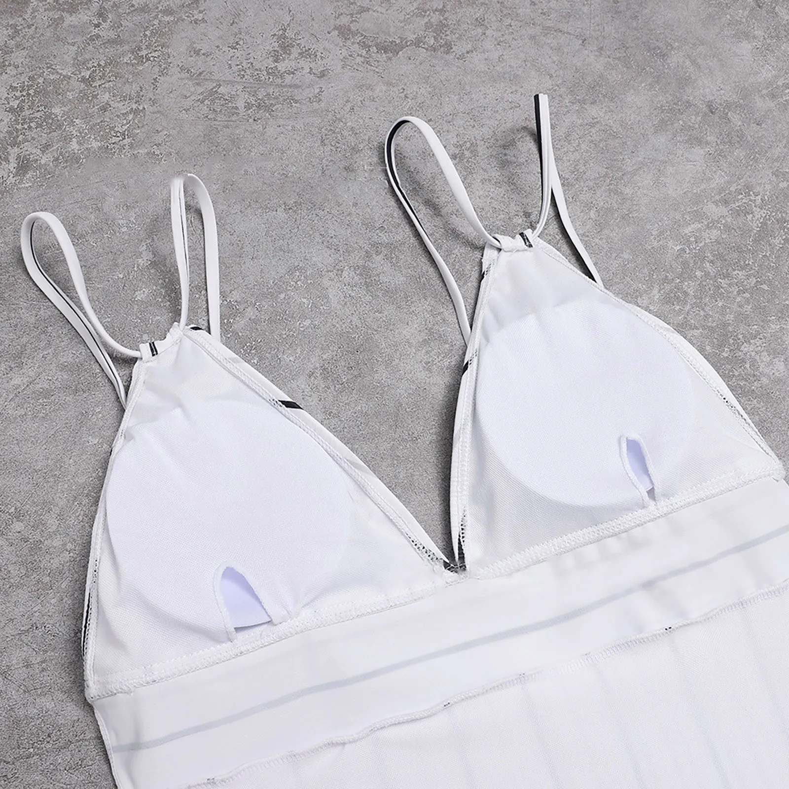 

S-XL Simple striped high waist Women's Sexy One-Piece Stripe Print Swimwear Swimsuit Bikini Swimming Beachwear string bikini F4