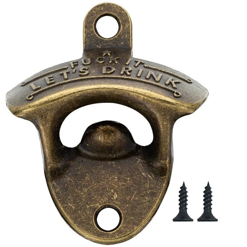 Креативный настенный штопор античный для пива из цинкового сплава кухонные