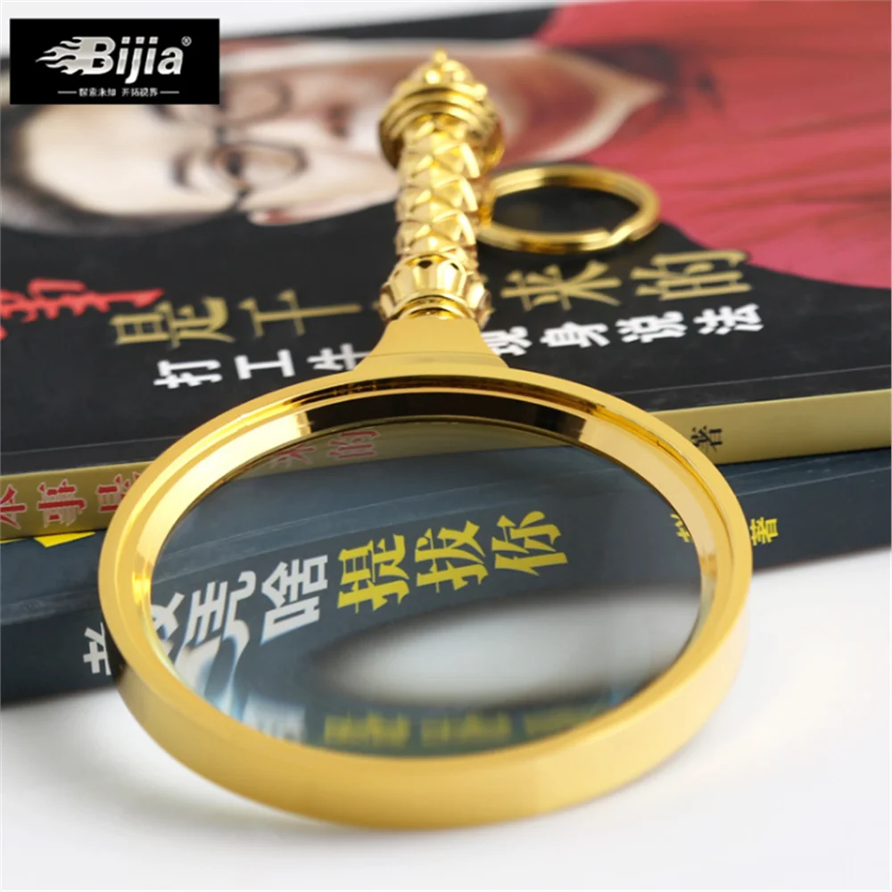 BIJIA Magnifier 15x Portable Handheld Elderly Child Reading HD Optical Large Lens 90mm | Инструменты