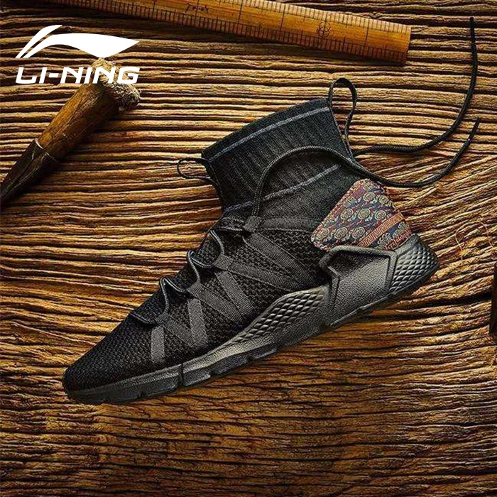Li-Ning/мужская спортивная прогулочная обувь; поддерживающие кроссовки; устойчивые кроссовки с подкладкой; спортивная обувь для фитнеса; SJFM18
