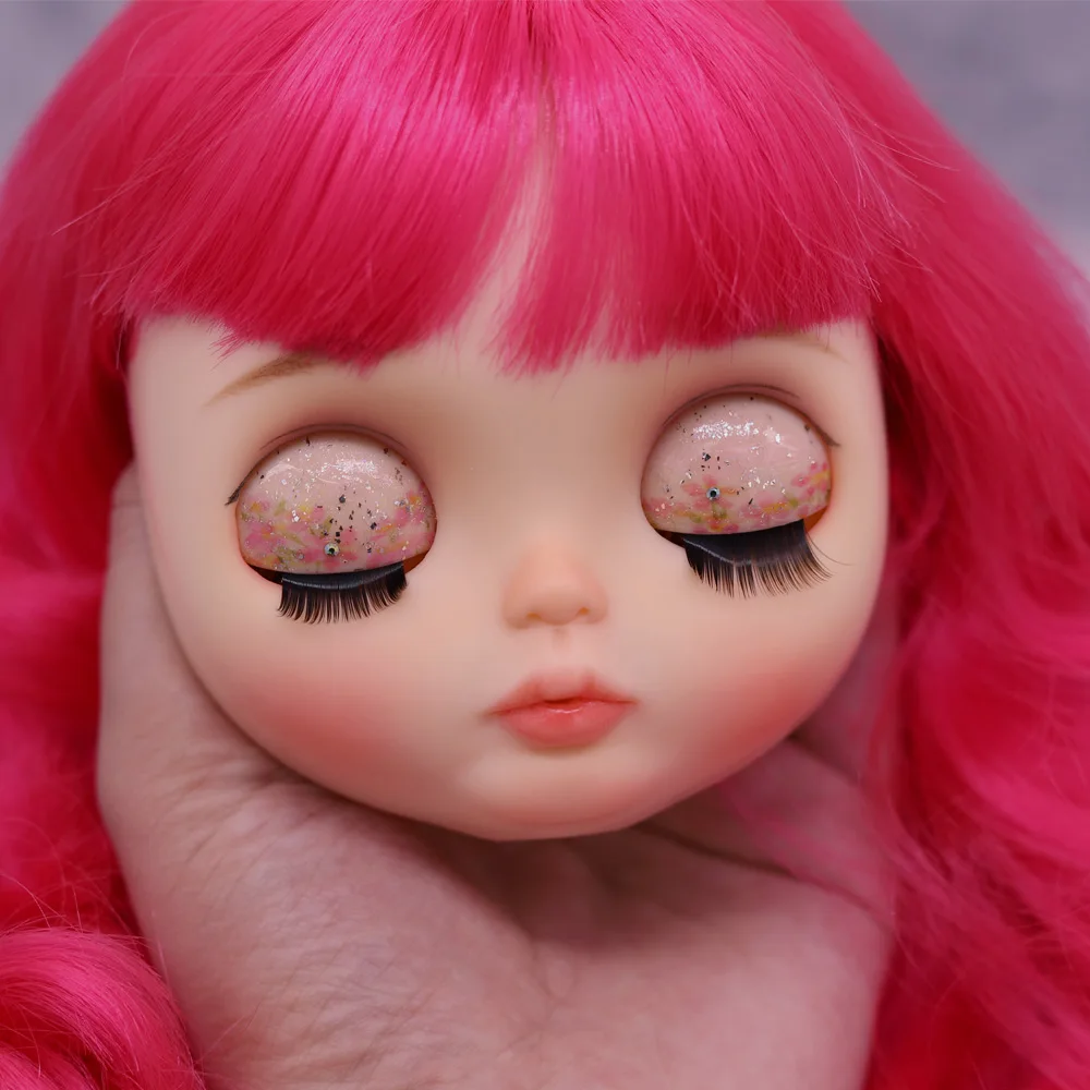 

Blyth Doll Face Plate for diy your blyth makeup Including Back Plate customization doll Nude blyth white skin Life style 7.25.1