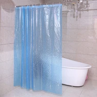 happy tree peva 3d translucence waterproof shower curtain thicken plastic bathroom curtain water cube 3d bath curtain