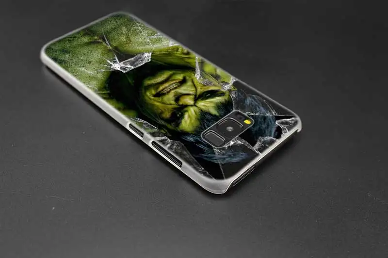 Прозрачный жесткий чехол Sheli The Incredible Hulk Note 10 9 pro для samsung Galaxy S4 S5 S6 S7 S8 S9 Plus Edge Mini s10 lite