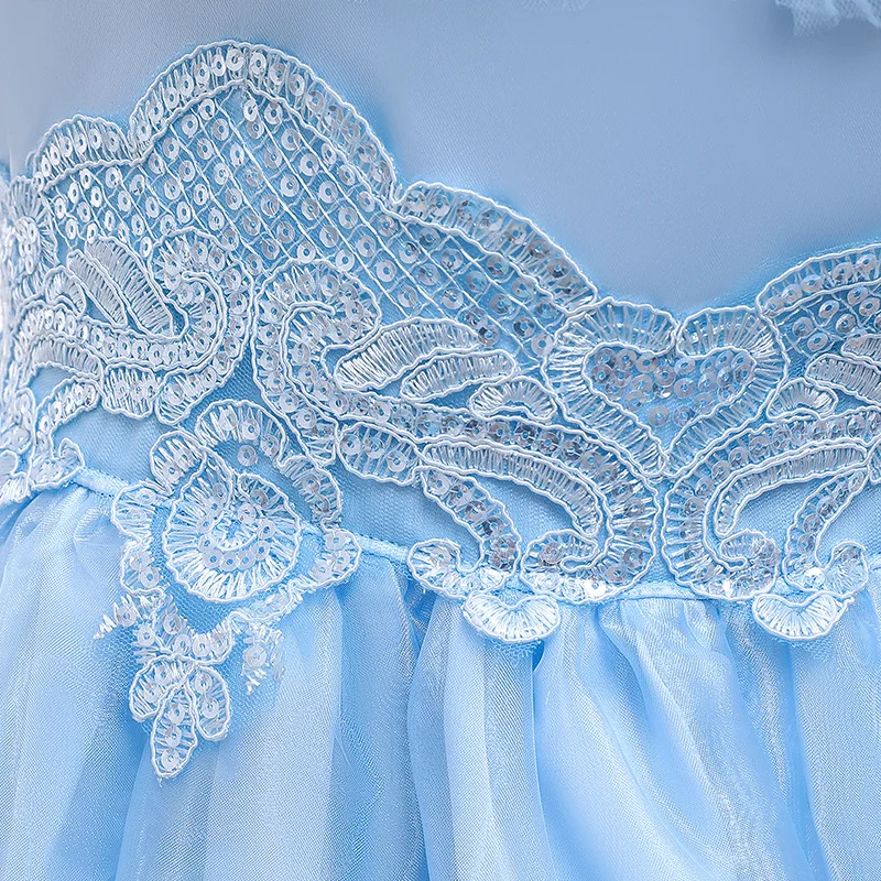 

Cinderella Dress up Cosplay Costumes Girls Short Sleeve Fancy Princess Dresses Child Halloween Birthday Party Dress Kids Costume