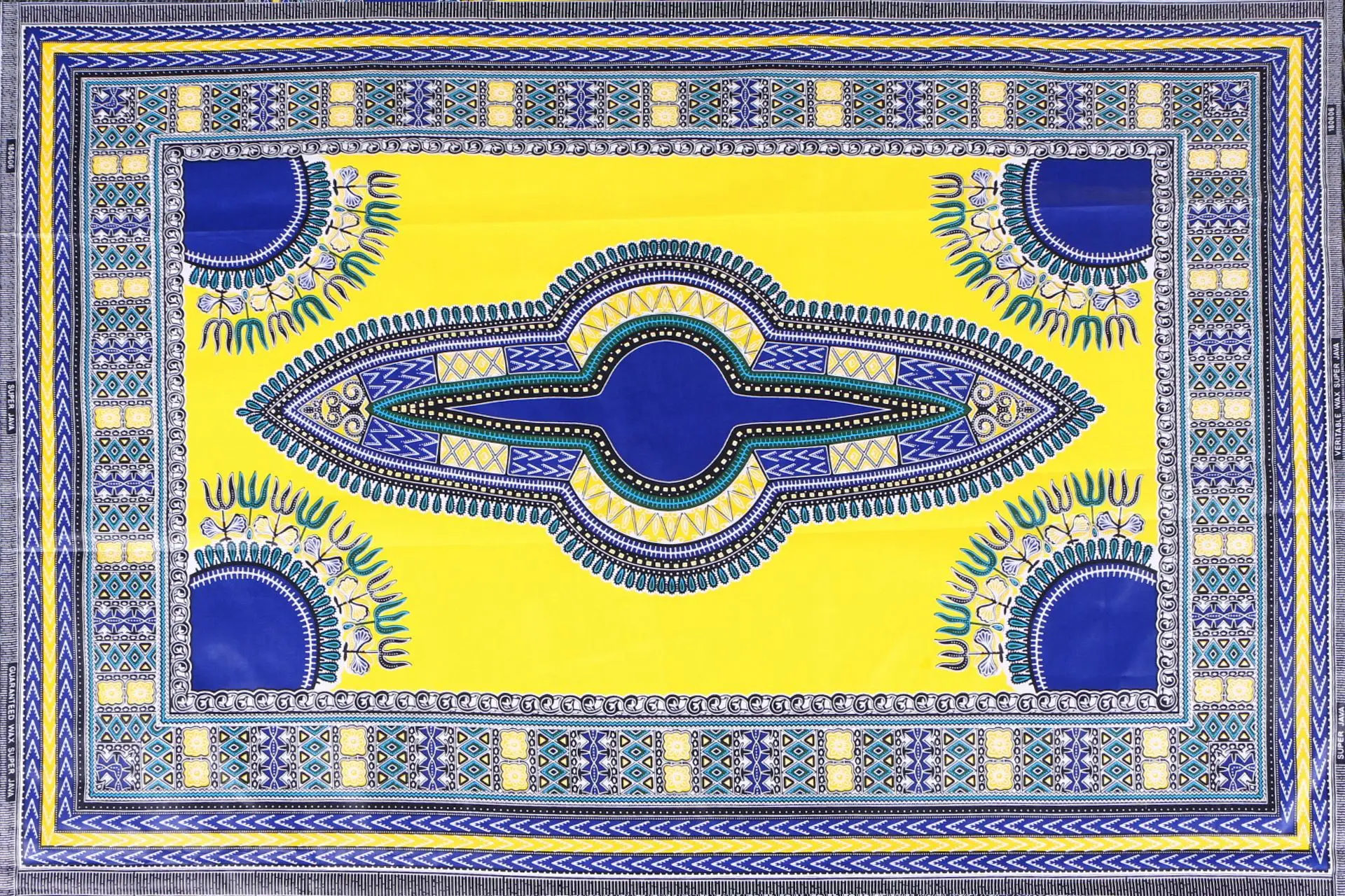 100% Cotton Ankara African Prints Batik Fabric Real JAVA Wax Fashion Sewing Patchwork Material For Party Dress Crafts DIY Pagne | Дом и сад