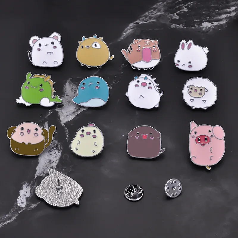 Красивые шпильки броши в виде животных для женщин и мужчин китайские булавки