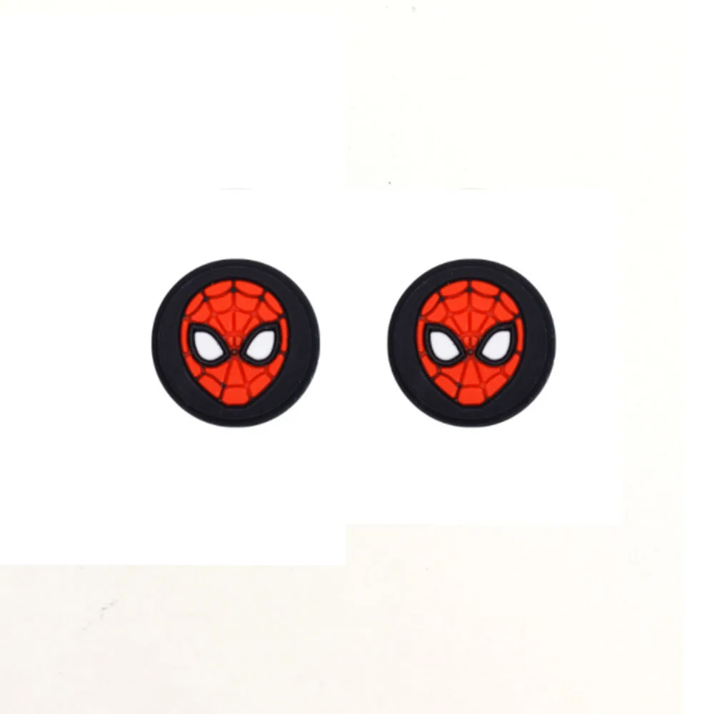 Spinder Black Red 100 пар = 200 шт милые силиконовые ручки для большого пальца крышки кнопки для nintendo Switch Joy Con контроллер - Color: Spinder Black Red
