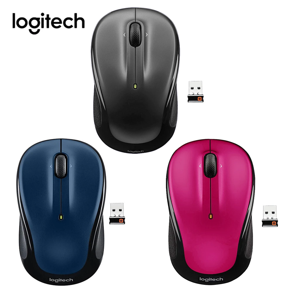 Logitech M325 3 кнопки USB Беспроводная мышь компьютер 1000 DPI 2 4 GHz Unifying приемник