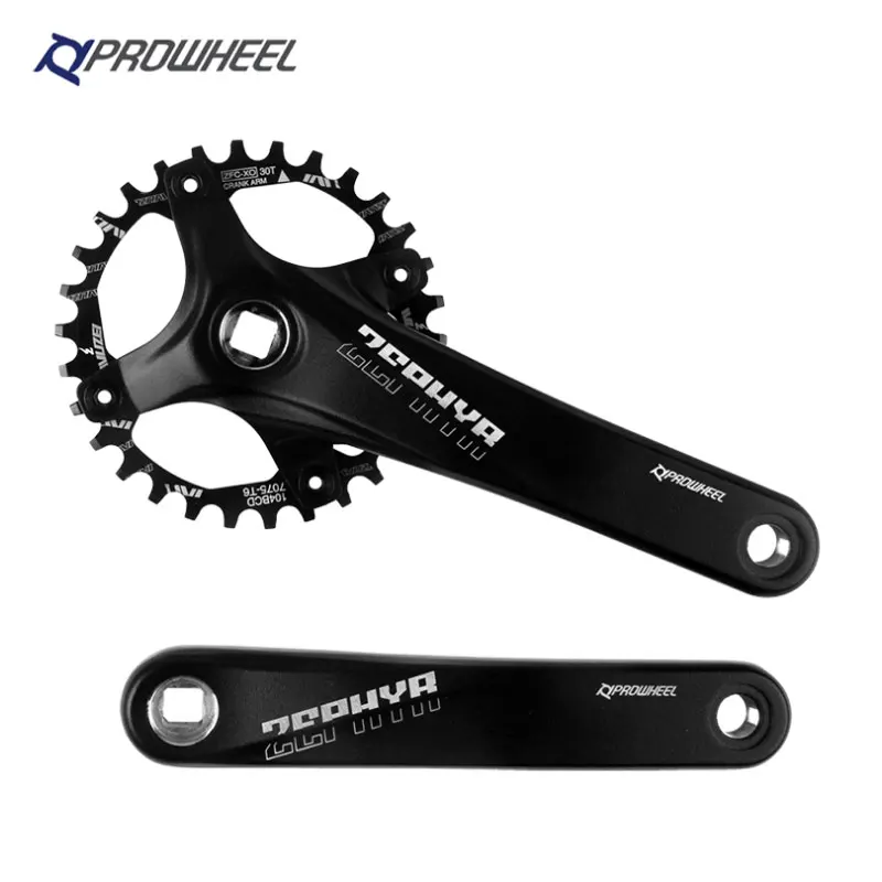 Коленчатый механизм цепи велосипеда Prowheel 104BCD 175 мм 30T/32T/34T/36T/38T/40T/42/44/46/48/50/52 T|Шатун