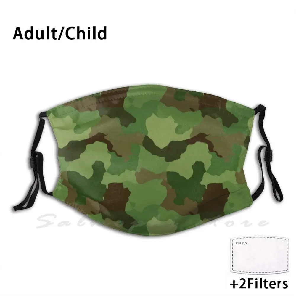 Маска военный Камуфляжный узор хаки зеленая коричневая Маскировочная