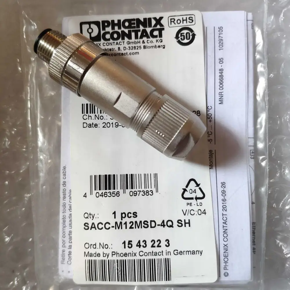 Разъем для автобусной системы 1543223 Φ SH 1554513 PN 1448645 SACC-M12MSD-4Q SK |