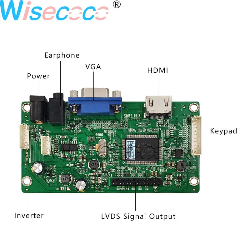 ЖК-дисплей Wisecoco 10 1 дюйма 2K 2560*1600 HDMI VGA LVDS 51 контактный разъем плата драйвера для