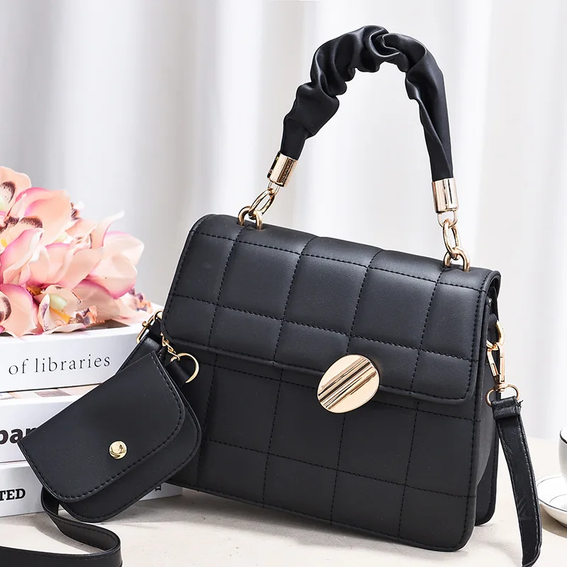 

2021 CN (происхождение) Satchels полиэстер ПУ сумки через плечо с одной пайеткой Модные женские