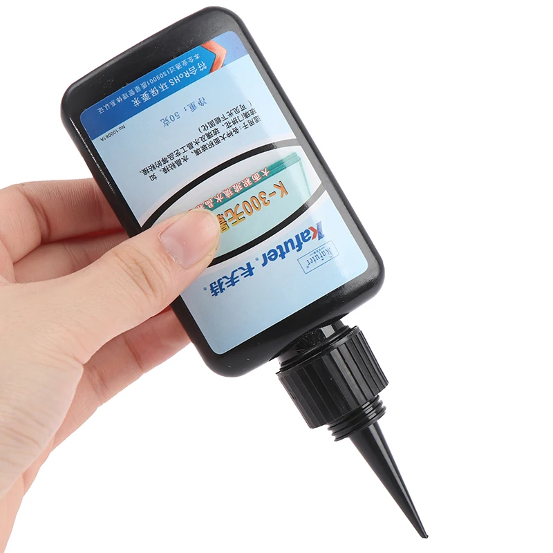 

Hot sale 50ml UV Glue Curing Adhesive K-300 Transparent Crystal Glass Adhesive Gule