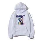 Толстовка Мужскаяженская с капюшоном, классная уличная одежда с принтом аниме Arcane в стиле Харадзюку, Худи оверсайз в стиле хип-хоп