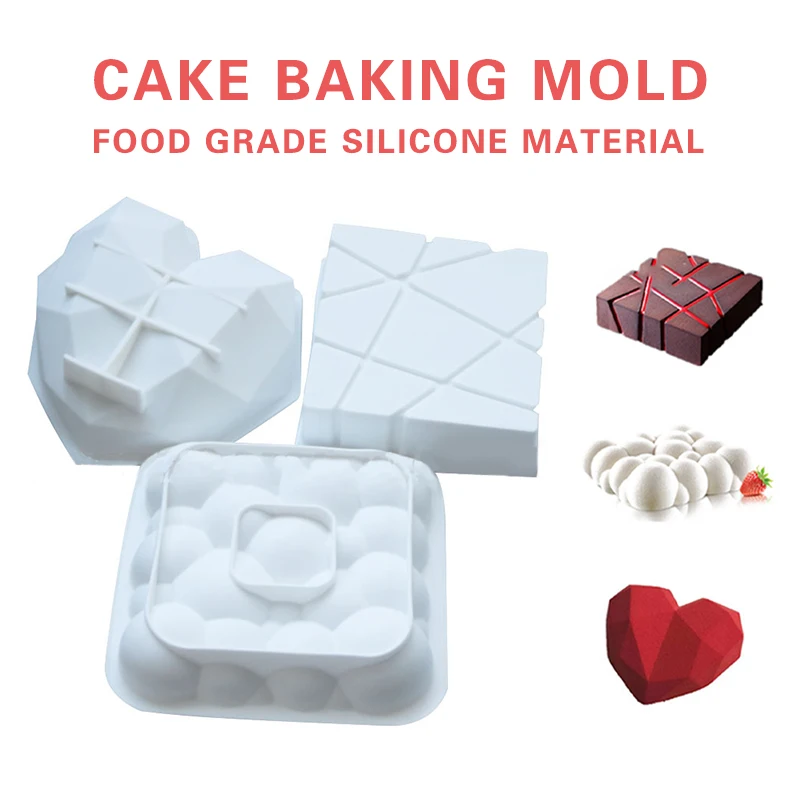 15 шт. силиконовые формы муссы с сердечками 3D шоколадные десертные для торта