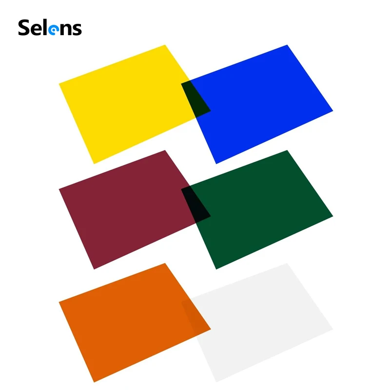 Selens 16x20 дюймов светильник вые гели для фотосъемки гелевые фильтры прозрачные