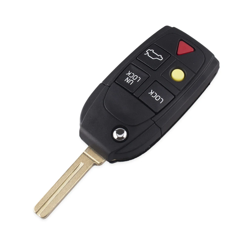 Dandkey новый ключ Switchblade 5 кнопок дистанционный раскладной чехол для Volvo V50 XC70 XC90 V70 S60