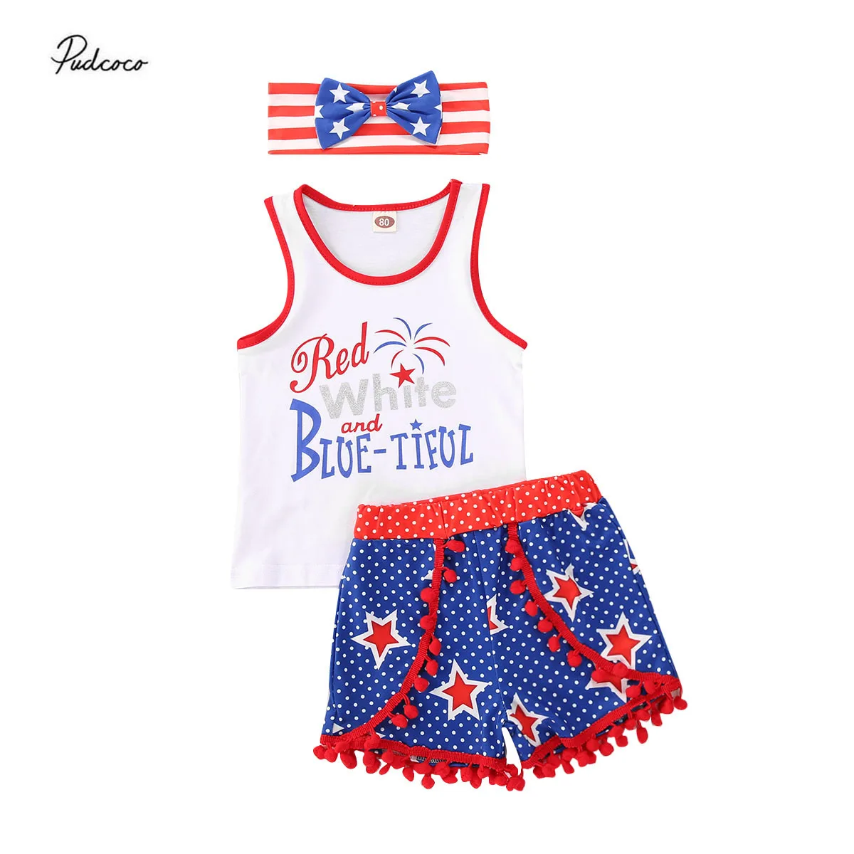 2020 4th July День независимости для детей ясельного возраста детская одежда