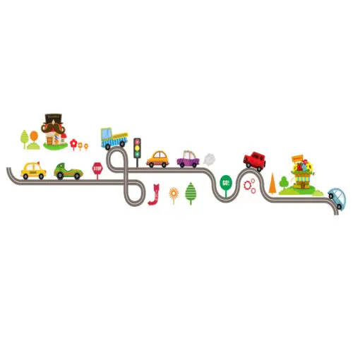 Новые модные Мультяшные наклейки на стену автомобиля детские украшения декор