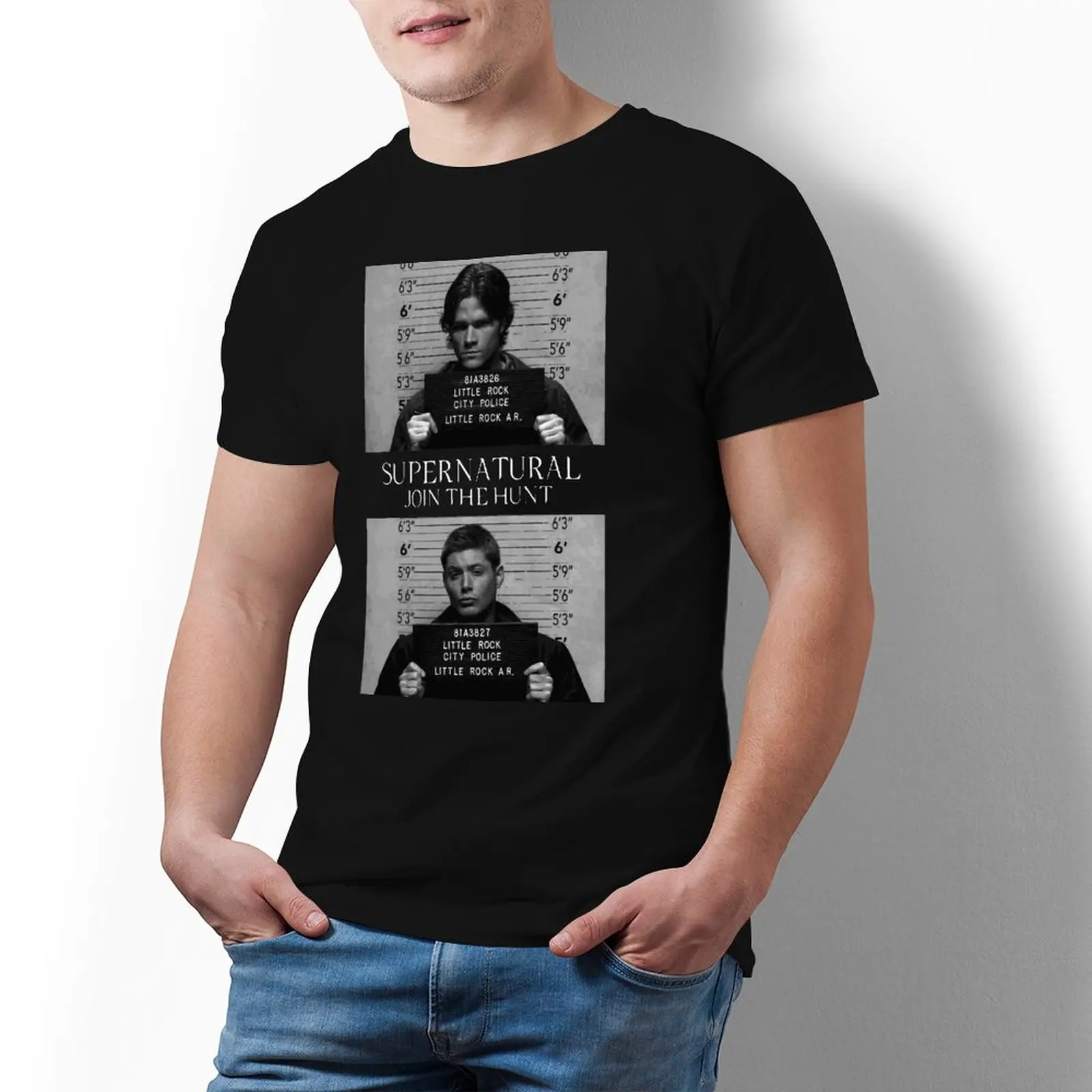 

Футболка Mugshot мужская с коротким рукавом, Модная хлопковая тенниска с принтом, Классическая майка, 5xl