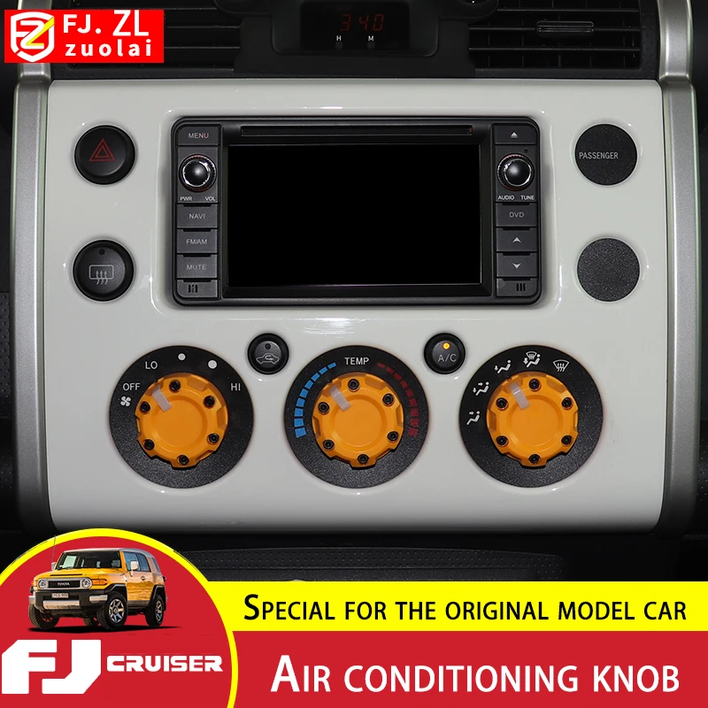

For Toyota FJ Cruiser Air Conditioning Knob Modification FJ Central Control Interior Decoration Cruiser Air Conditioning Button
