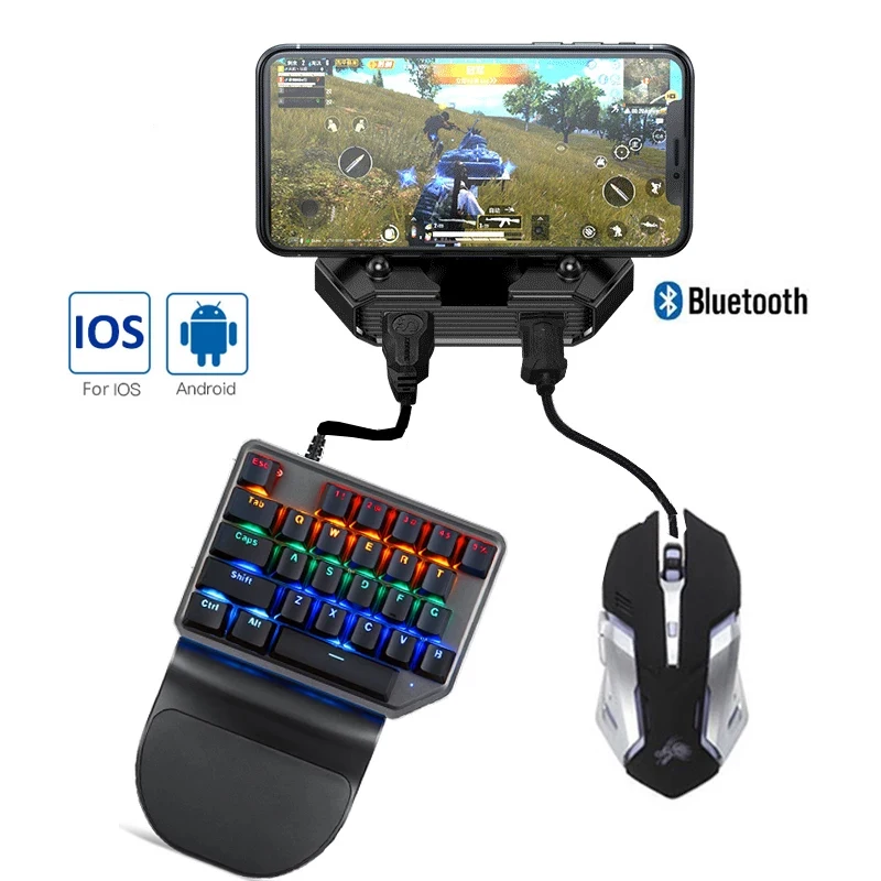 

Gamepad Pubg Mobile Android PUBG Controller Mobile Gaming Keyboards Mouse Converters For IOS IPad To PC Bluetooth-compatible