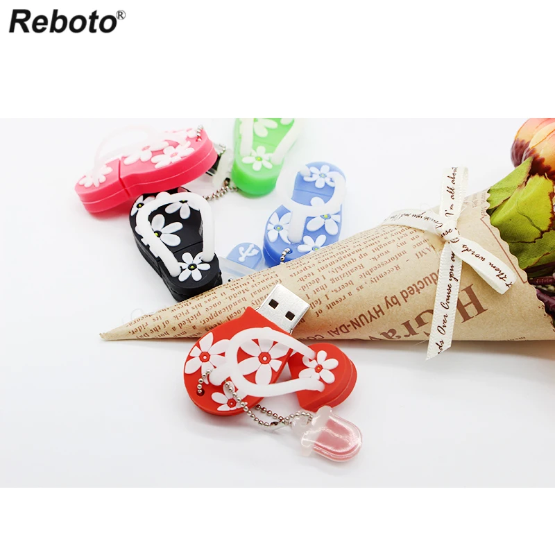 USB-флеш-накопитель usb Мультяшные шлепанцы 8 ГБ 32 64 флеш-накопитель | Компьютеры и