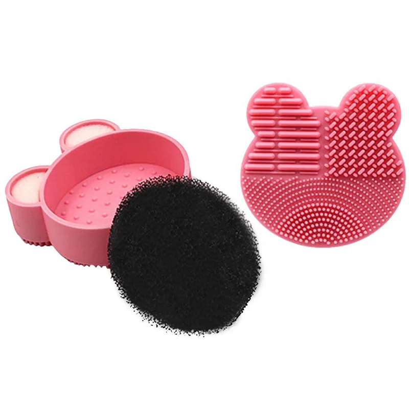 

Makeup Brush Cleaning Pad Foundation Make Up Brushes Scrubber Board Clean Mat Silicone Cleaner Cosmetic Washing Tool Maquillaje
