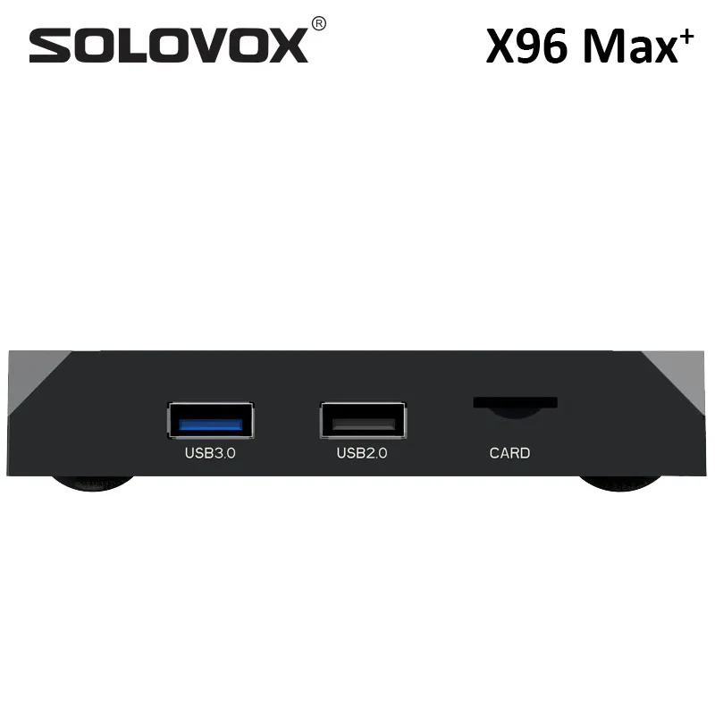 ТВ приставка SOLOVOX X96 MAX Plus Android 9 0 2 + 16 ГБ Amlogic S905X3 4 ядра 8K Wi Fi ГГц USB 3 0|ТВ-приставки и