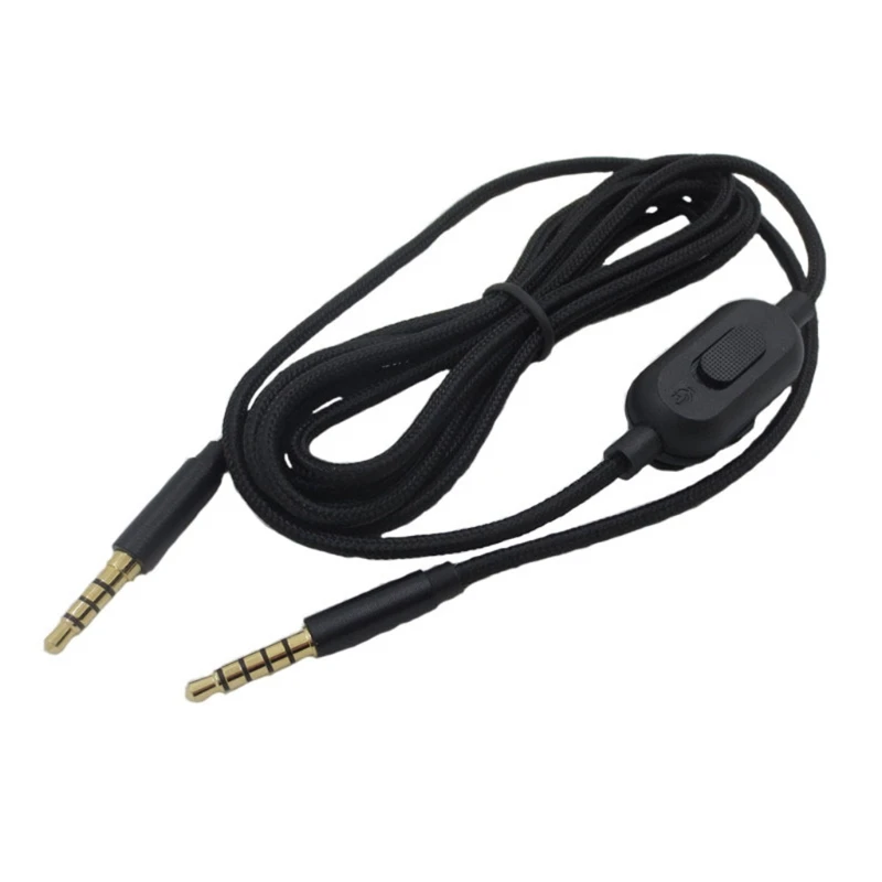 

2m Replacement 3.5mm Earphone Aux Cable Cord Line with Volume Control for astro A10 A40 A30 Gaming Headphone