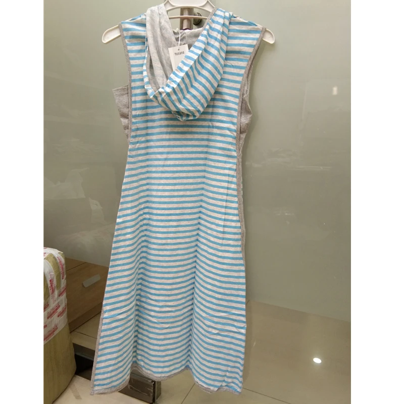 Женская хлопковая ночная рубашка Yusano Повседневная Ночная без рукавов с