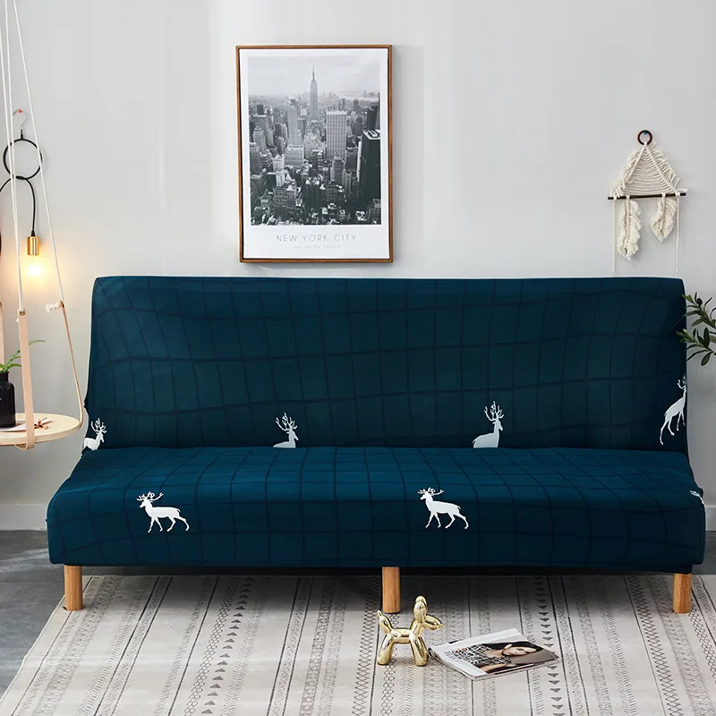 

American Style Printed Folding Sofa Bed Cover Elastic Stretch All-inclusive Anti-dirty Seat Cover Without Armrest