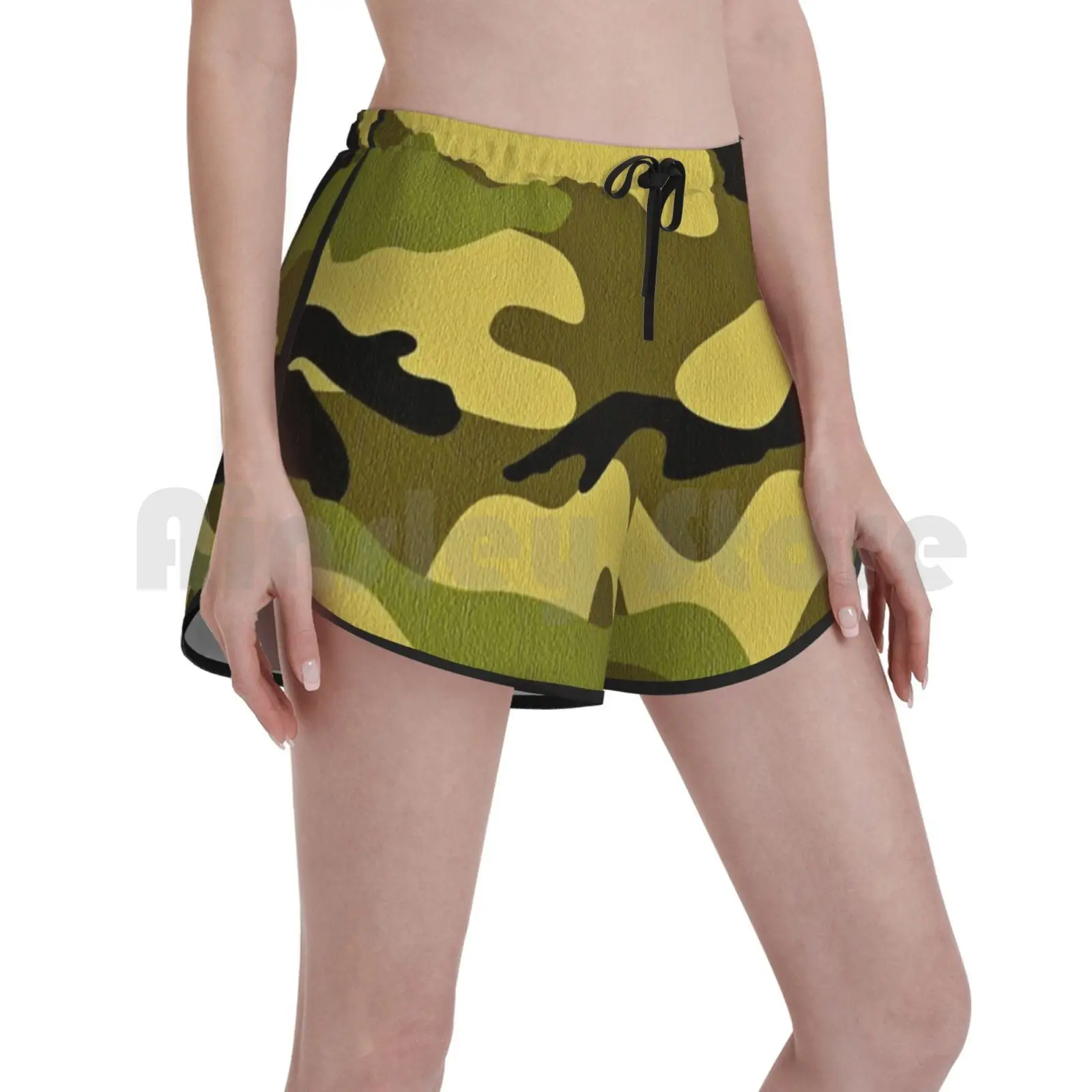 

Камуфляжные шорты для плавания, женские пляжные шорты, камуфляжные армейские милитари, забавные американские животные, камуфляжный узор