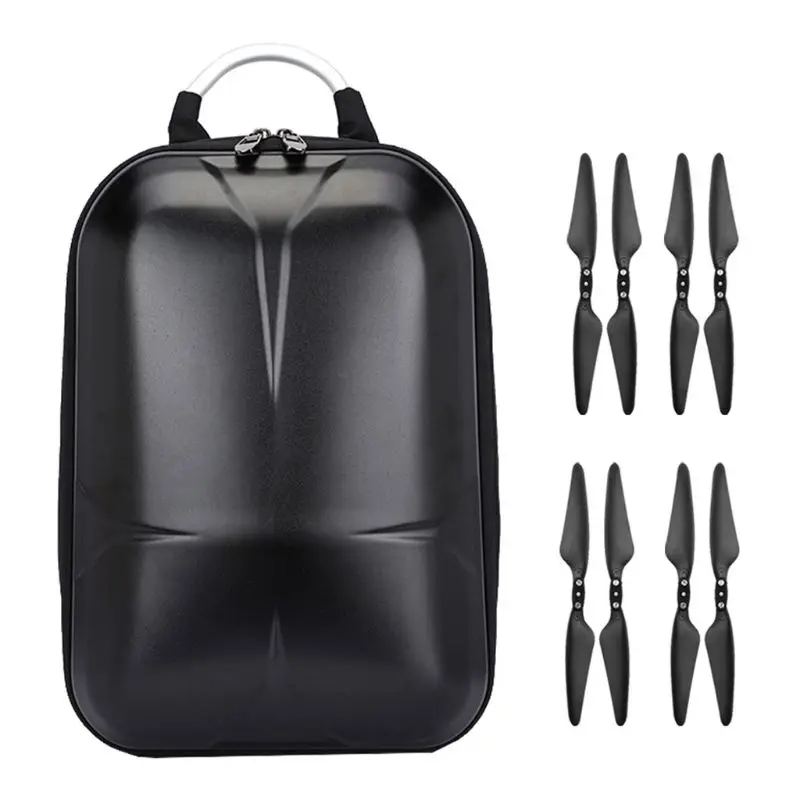 

Hard Shell PC Backpack Box Case Waterproof Carrying Bag and 2 Pairs Propellers for Hubsan Zino H117S RC Quadcopter