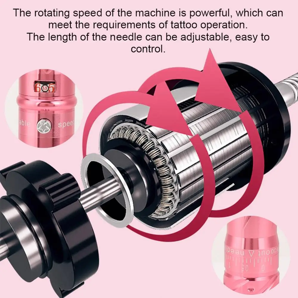 Многофункциональная Металлическая машинка для татуировок Машинка