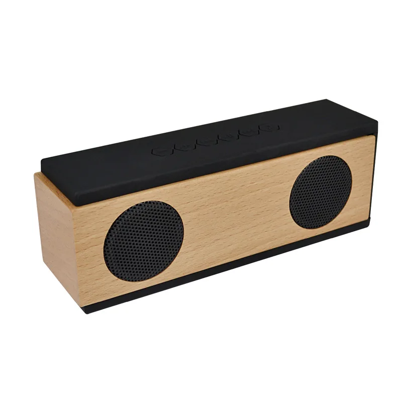 

2020 new private model bluetooth speaker solid wood wireless bluetooth speaker dual speaker subwoofer