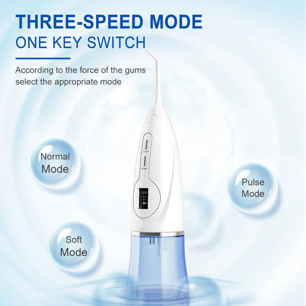 Портативный ирригатор для полости рта с ЖК-дисплеем 300 мл | Красота и здоровье