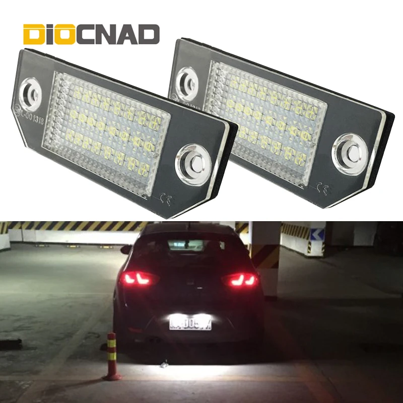 2 шт. светодиодный номерной знак светильник номер лампы Canbus для Ford Focus C MAX MK2 2003