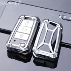 ТПУ чехол для автомобильного ключа Mecha для Volkswagen VW Polo Golf 7 MK7 Tiguan passat для Skoda Octavia Kodiaq Karoq для Seat Ateca Leon