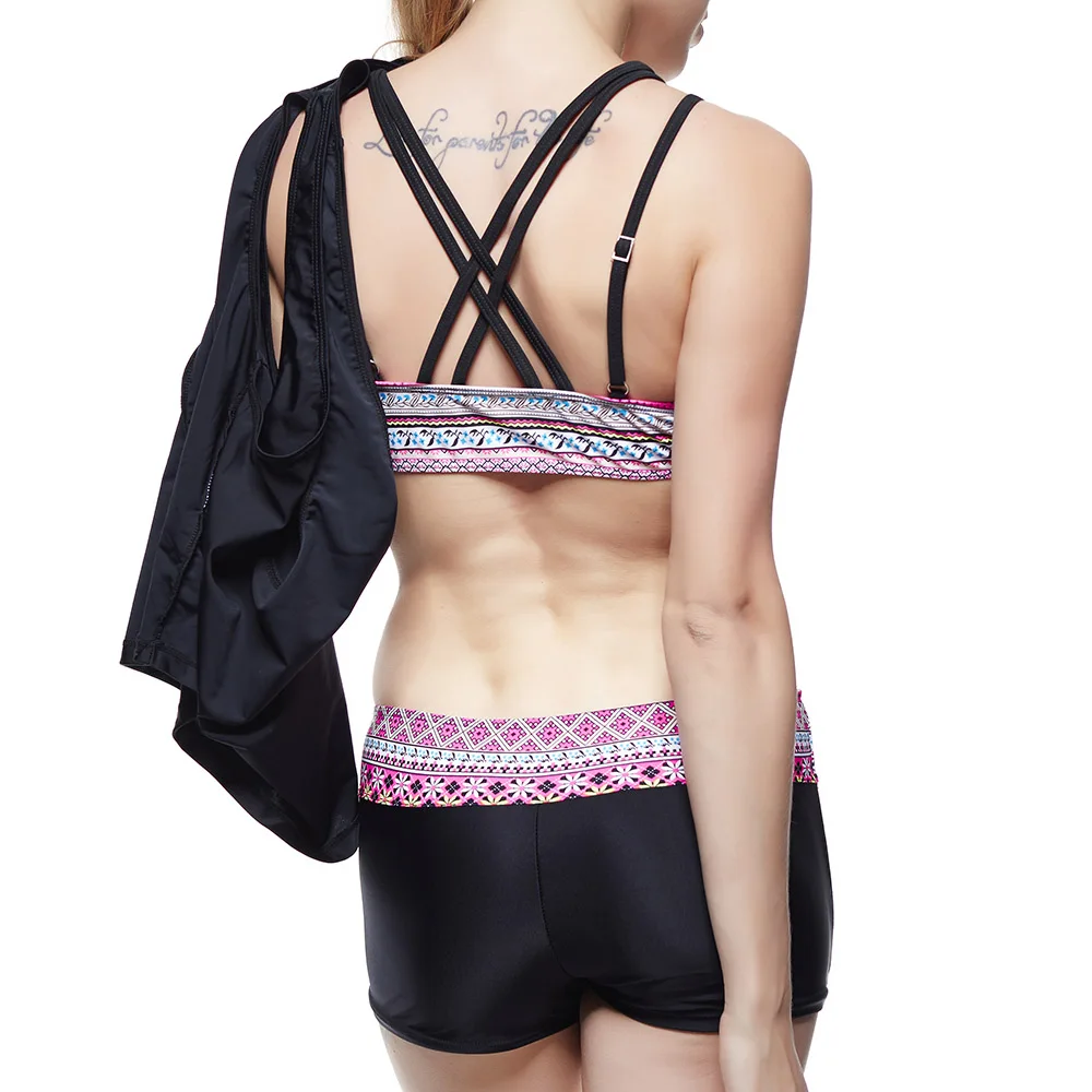 Купальщик плюс размер купальники женские купальник женский пуш ап swimsuit высокая талия для пляжа bikini set сплошной swimwear women черный закрытые танкини раздельный пляж стринги бикини