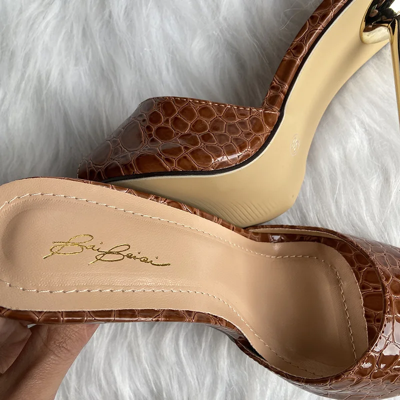 Мюли женские на очень высоком каблуке 2021 см сланцы сандалии шпильке пикантная