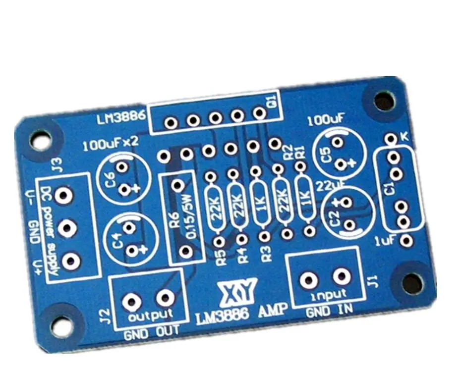 Пустая Плата усилителя мощности LM3886 печатная плата Alassic Line Mono