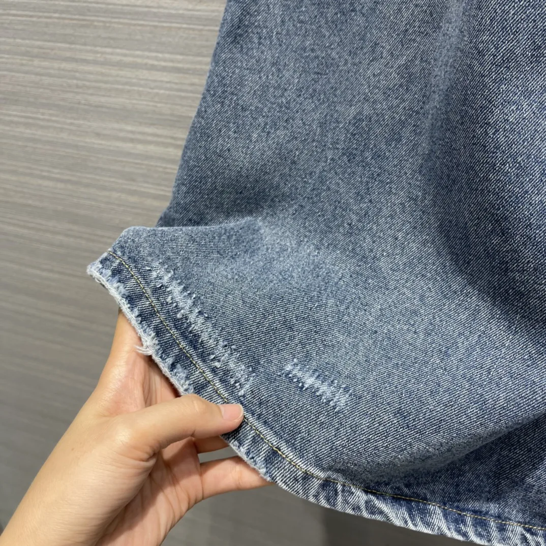 

2021 new women fashion sleeveless A-line vest denim dress 0430