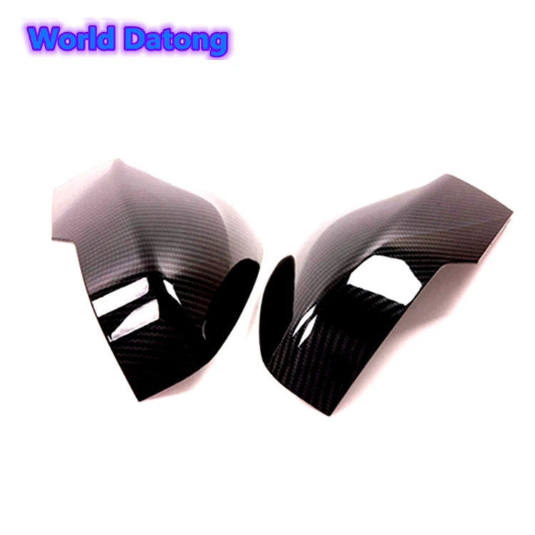 Чехол для зеркала заднего вида боковое крыло 2 шт. углеродное волокно серебристый