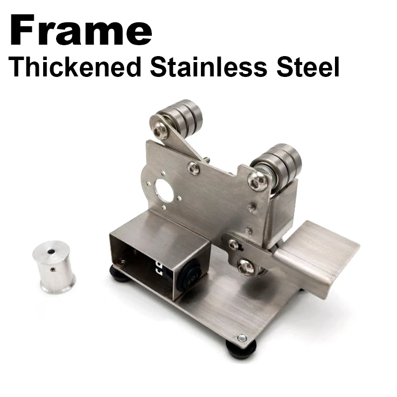 15#25# Stainless Steel Frame of Small Sanding Machine With Power Wheel Install 775/795 Motor Sanding Machine Sanding Machine