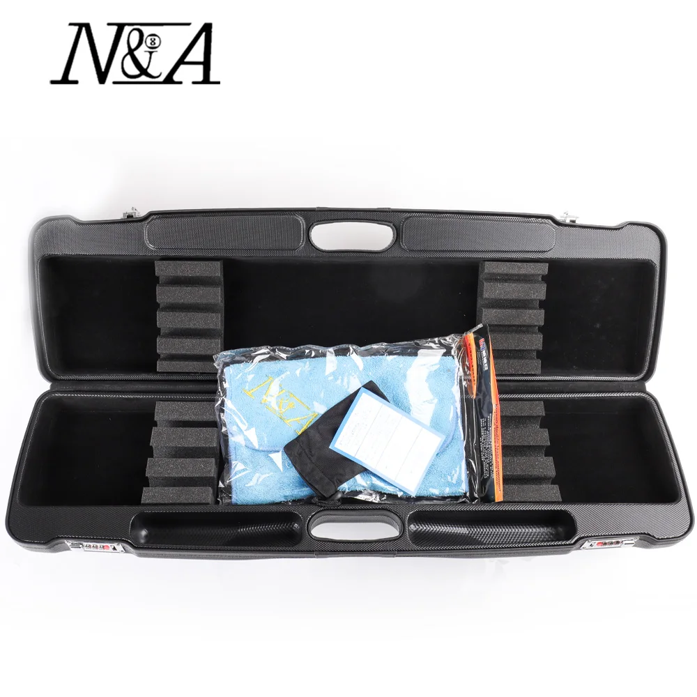 

Billiard Case Large Capacity 4 Choices 3 Butts 4 Shafts Hard Pool Cue Portable Case 82cm Length Billiard Accessories